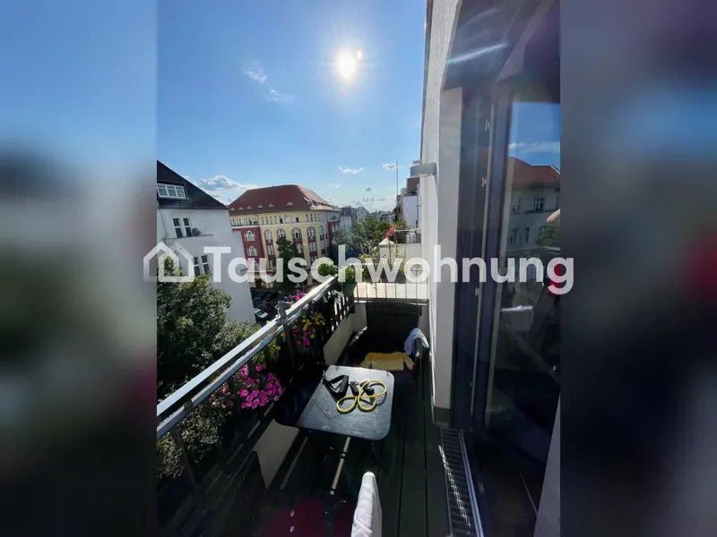 Tauschwohnung: Schicke 3,5 Zimmer im 5. OG, 2 Balkone nahe Olivaer Platz — photo 1